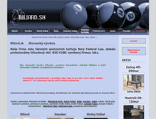 Tablet Screenshot of biliard.sk